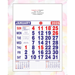 Monthly Calendar Design No 32