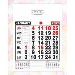 Monthly Calendar Design No 34